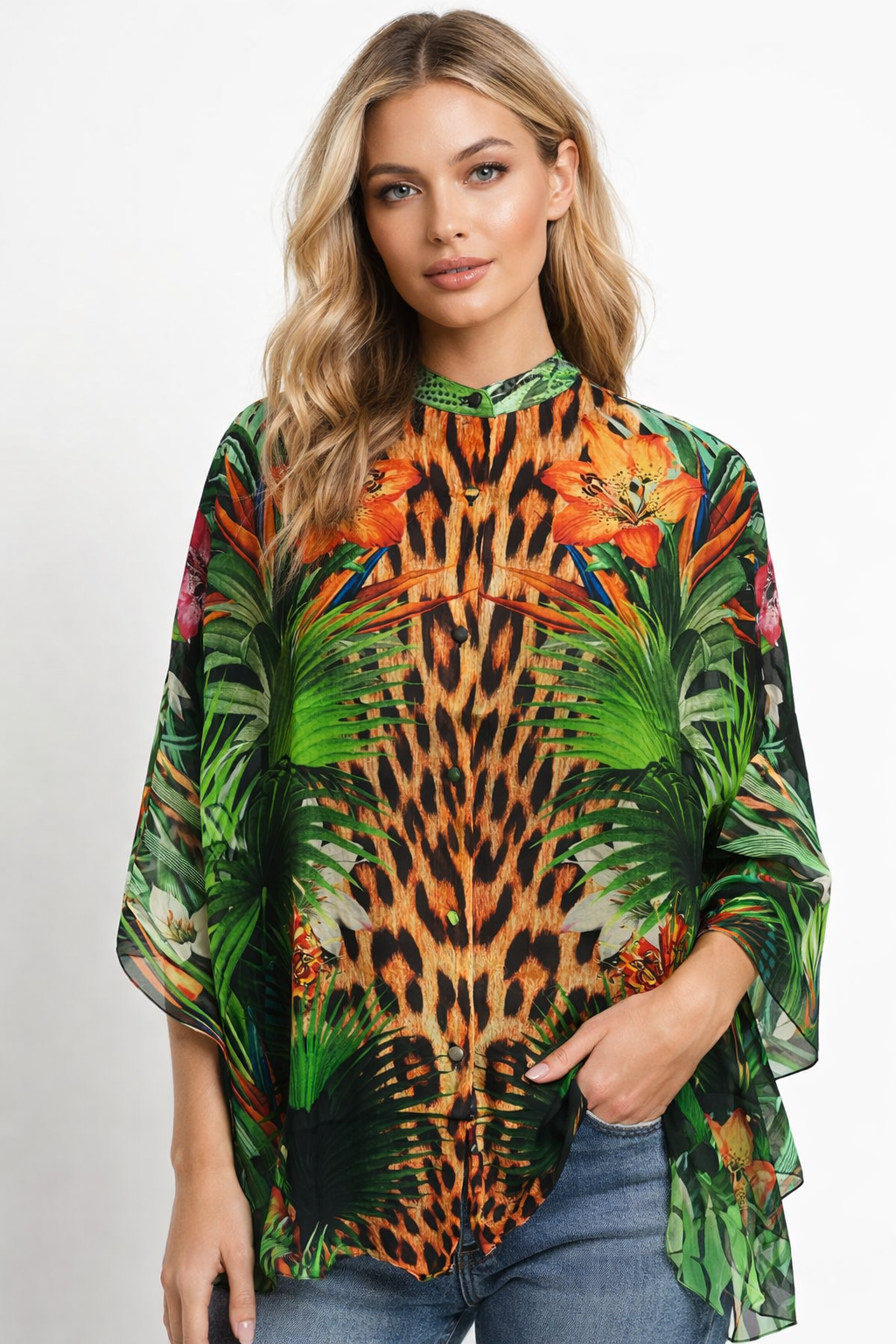 TEMPTATION KAFTAN TOP W SLEEVES