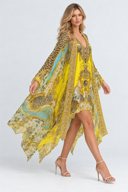 GOLDEN LEOPARD MEDIUM CAPE