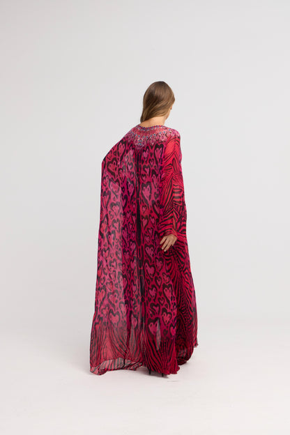 Hearts Forever Tab Kaftan