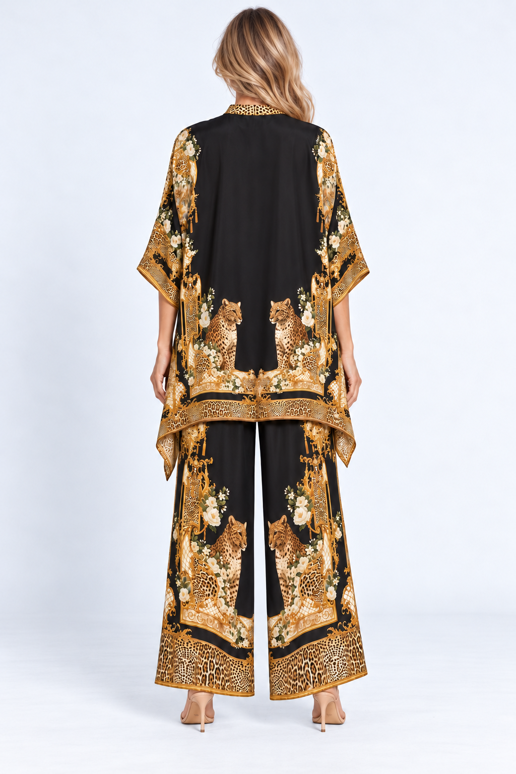 Midnight Romance Kaftan Top with Sleeves