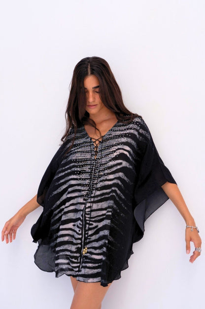 AEGEAN NIGHTS BUTTERFLY TOP - Czarina