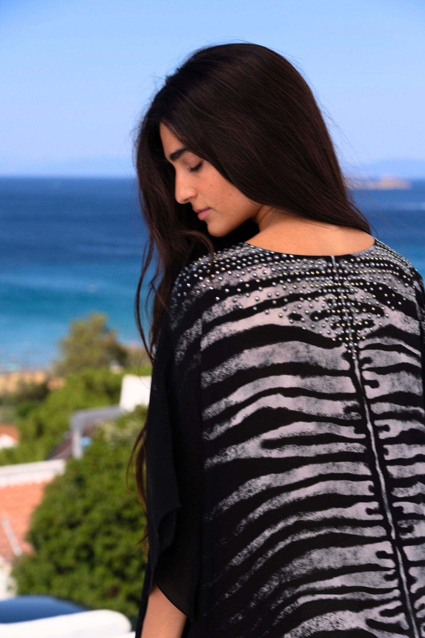 AEGEAN NIGHTS BUTTERFLY TOP - Czarina