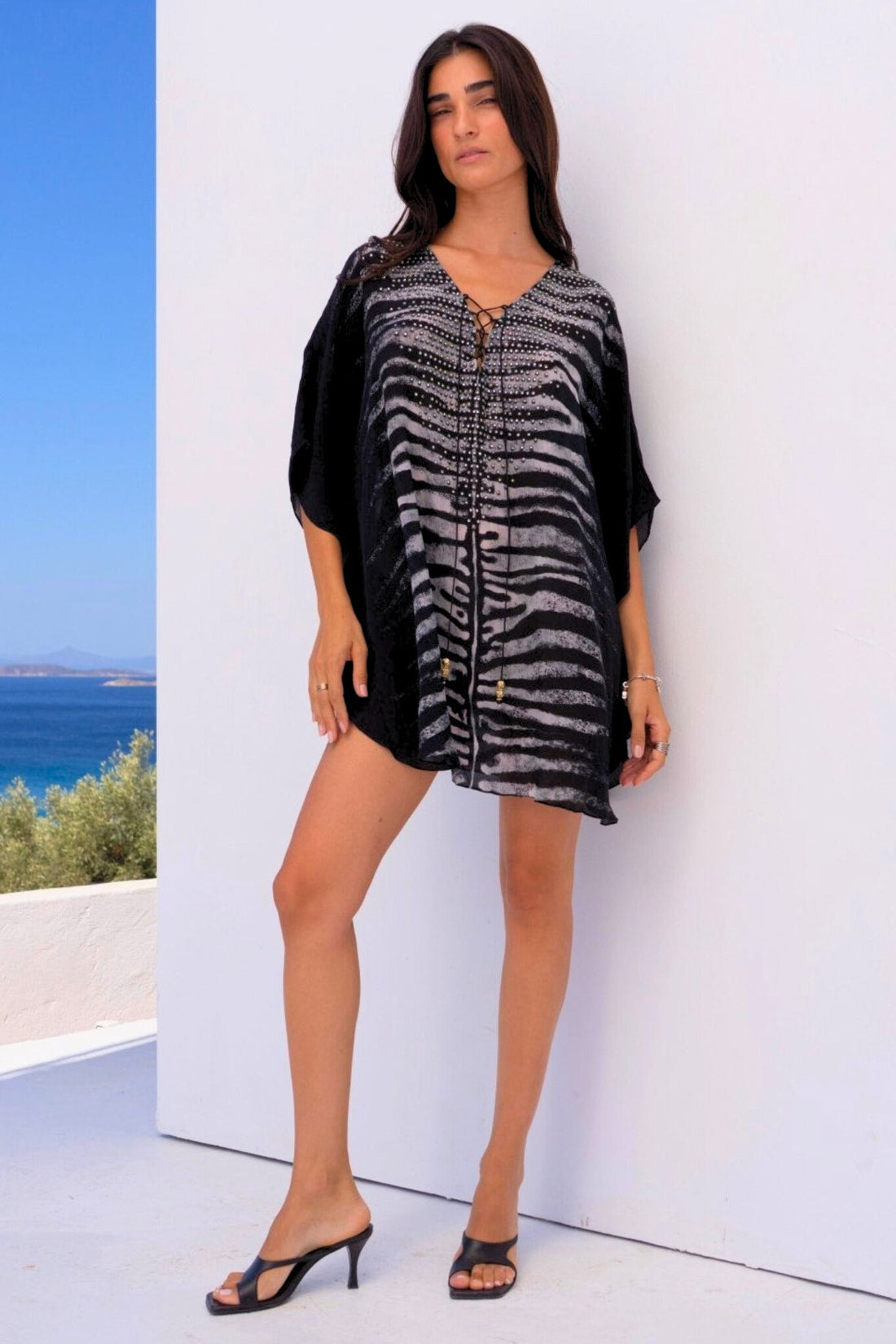 AEGEAN NIGHTS BUTTERFLY TOP - Czarina