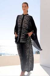 AEGEAN NIGHTS KAFTAN TOP W SLEEVES - Czarina