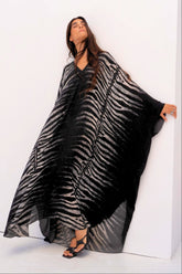 AEGEAN NIGHTS V NECK MAXI KAFTAN - Czarina