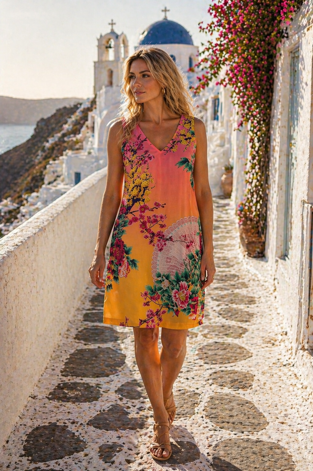 AMALFI VN SHORT DRESS - Czarina