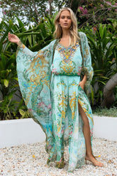 AQUA CHEETAH JUMPSUIT - Czarina