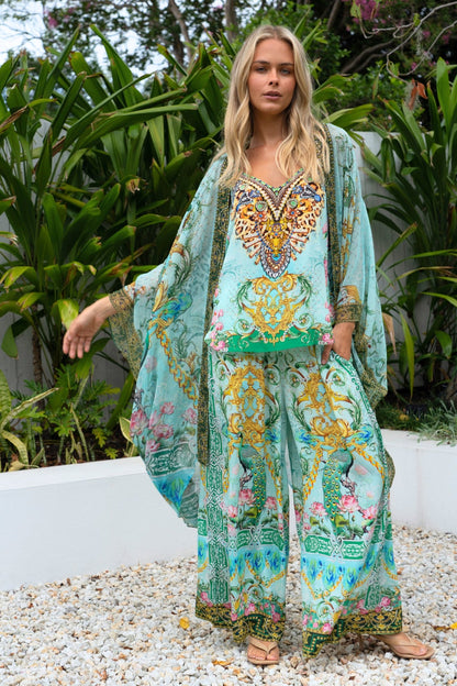 AQUA CHEETAH MEDIUM CAPE - Czarina