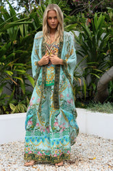 AQUA CHEETAH MEDIUM CAPE - Czarina