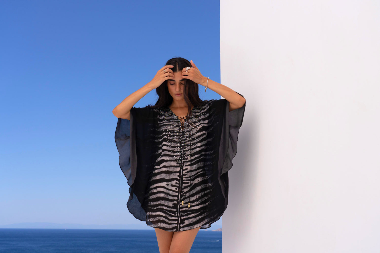 AEGEAN NIGHTS BUTTERFLY TOP
