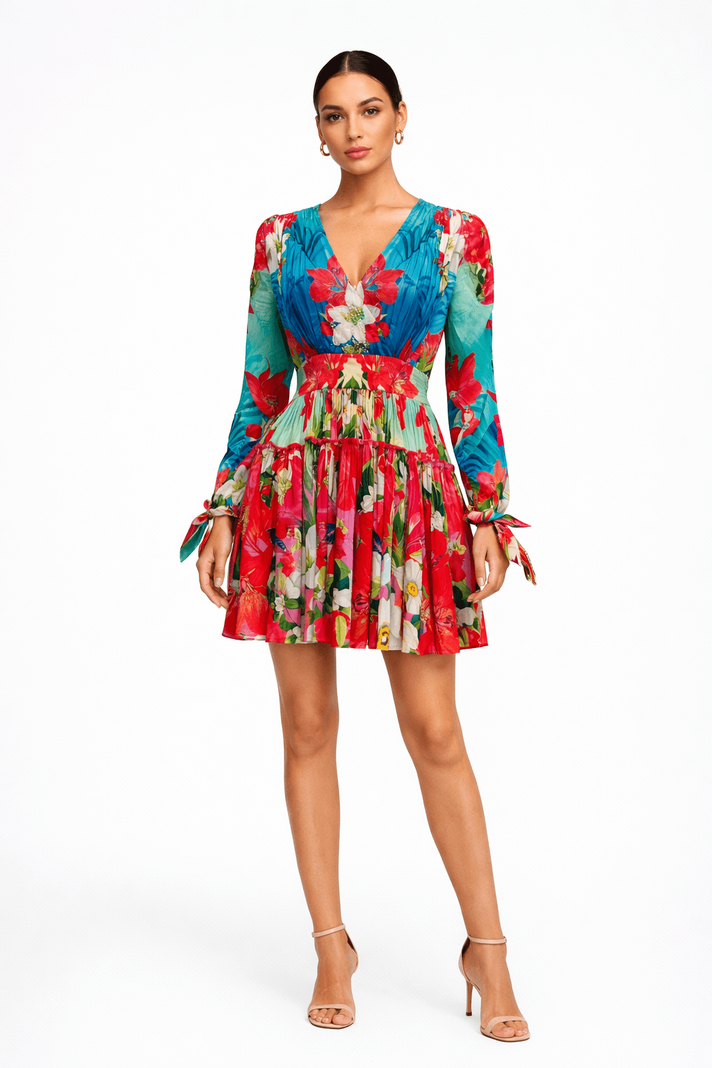 BLUE BLOSSOM MINI DRESS - Czarina