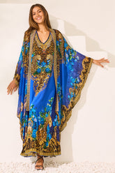 Blue Leopardess Medium Cape - Czarina