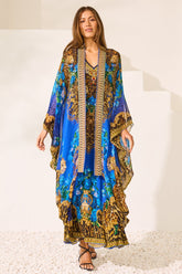 Blue Leopardess Medium Cape - Czarina