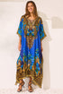 Blue Leopardess Medium Kaftan - Czarina