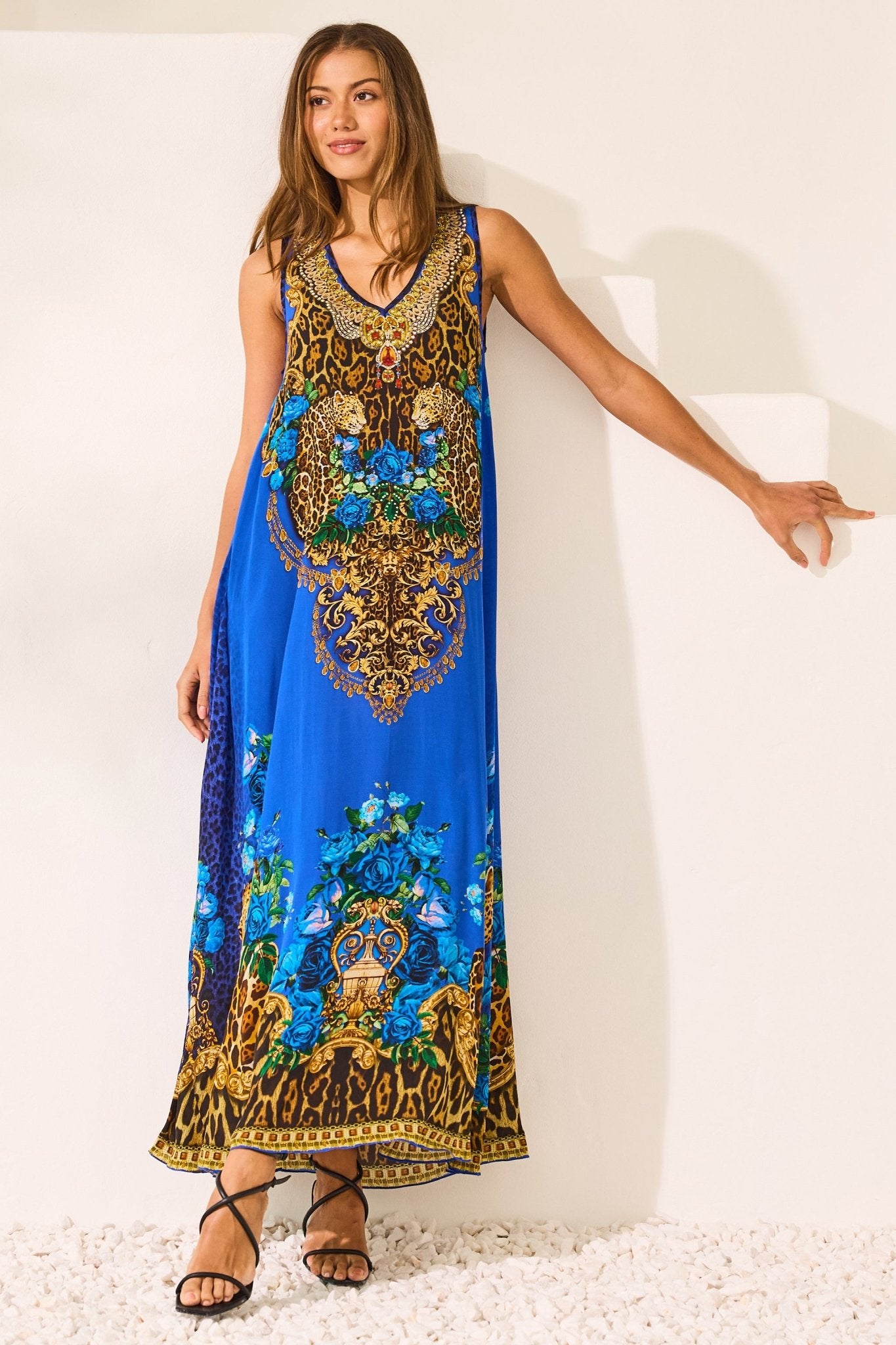 Kaftan dress maxi best sale