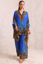 BLUE LEOPARDESS TROUSERS - Czarina