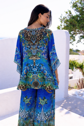 BOHO BLUES BUTTERFLY TOP - Czarina
