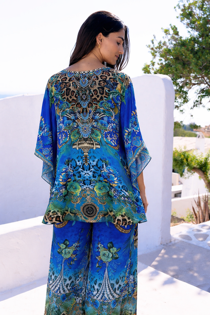 BOHO BLUES BUTTERFLY TOP - Czarina