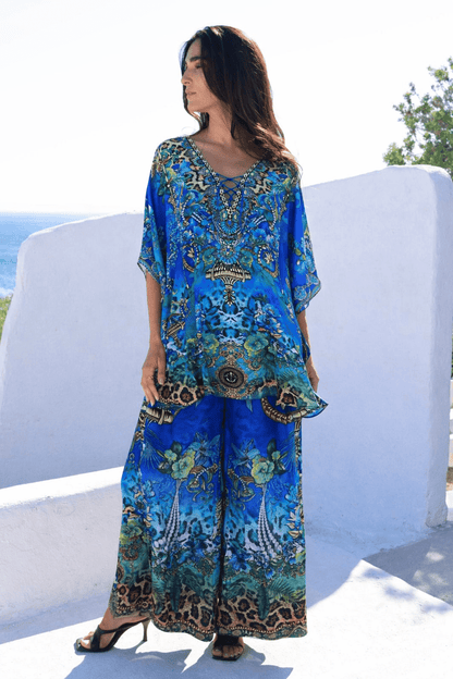 BOHO BLUES BUTTERFLY TOP - Czarina
