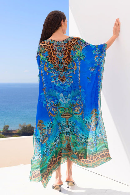 BOHO BLUES MEDIUM KAFTAN - Czarina