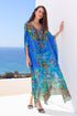 BOHO BLUES MEDIUM KAFTAN - Czarina