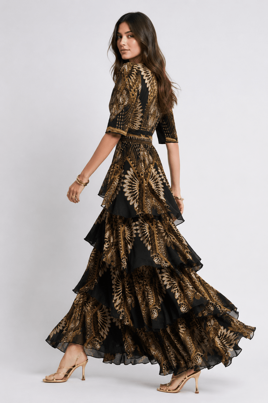BOHO QUEEN CROSS OVER MAXI DRESS - Czarina