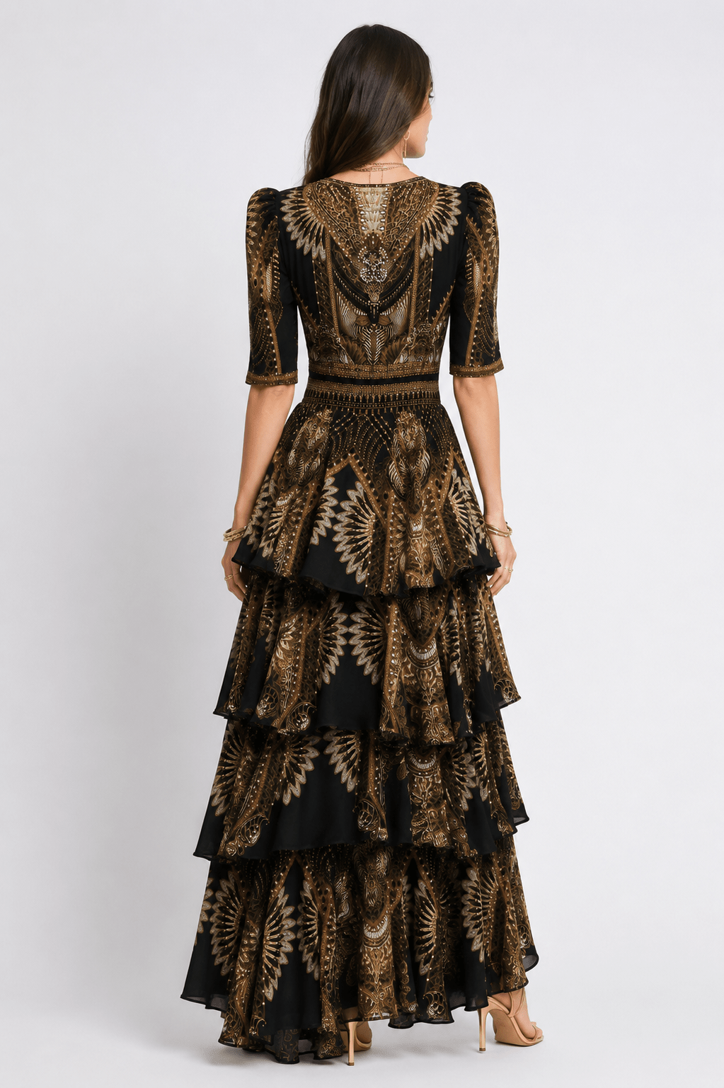BOHO QUEEN CROSS OVER MAXI DRESS - Czarina