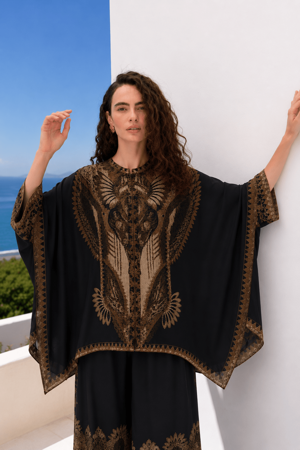 BOHO QUEEN KAFTAN TOP W SLEEVES - Czarina