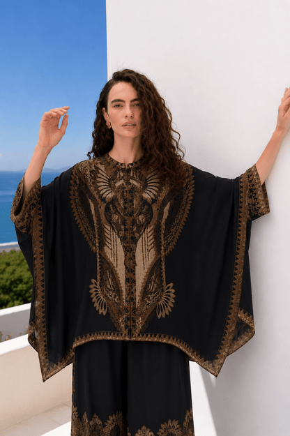 BOHO QUEEN KAFTAN TOP W SLEEVES - Czarina