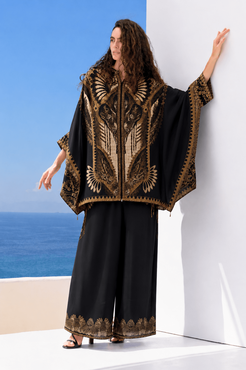 BOHO QUEEN KAFTAN TOP W SLEEVES - Czarina