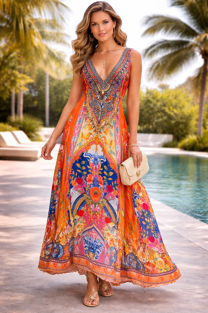 CARNIVAL SPIRIT MAXI DRESS - Czarina