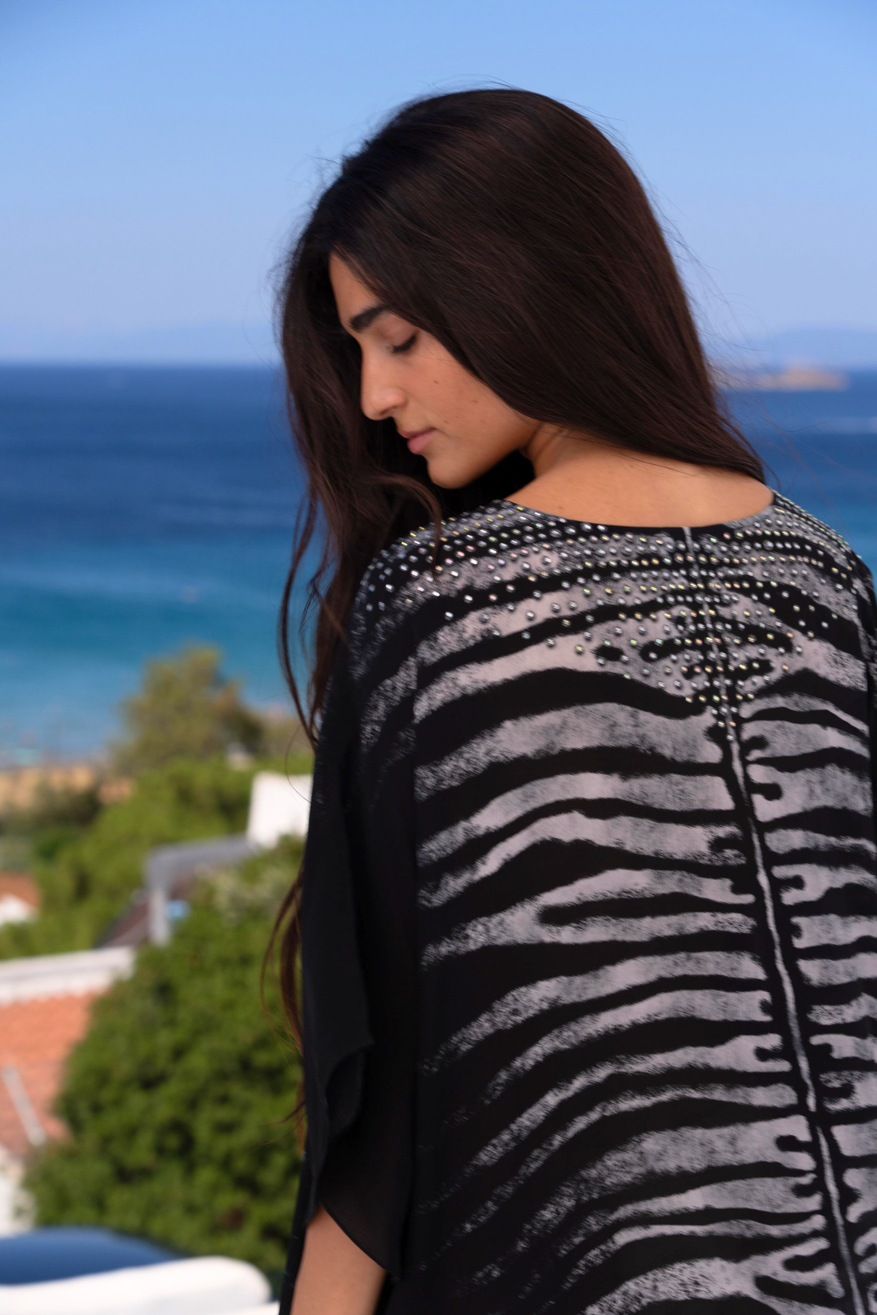 AEGEAN NIGHTS BUTTERFLY TOP