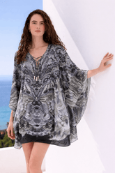 CHAR 100% SILK BUTTERFLY TOP - Czarina