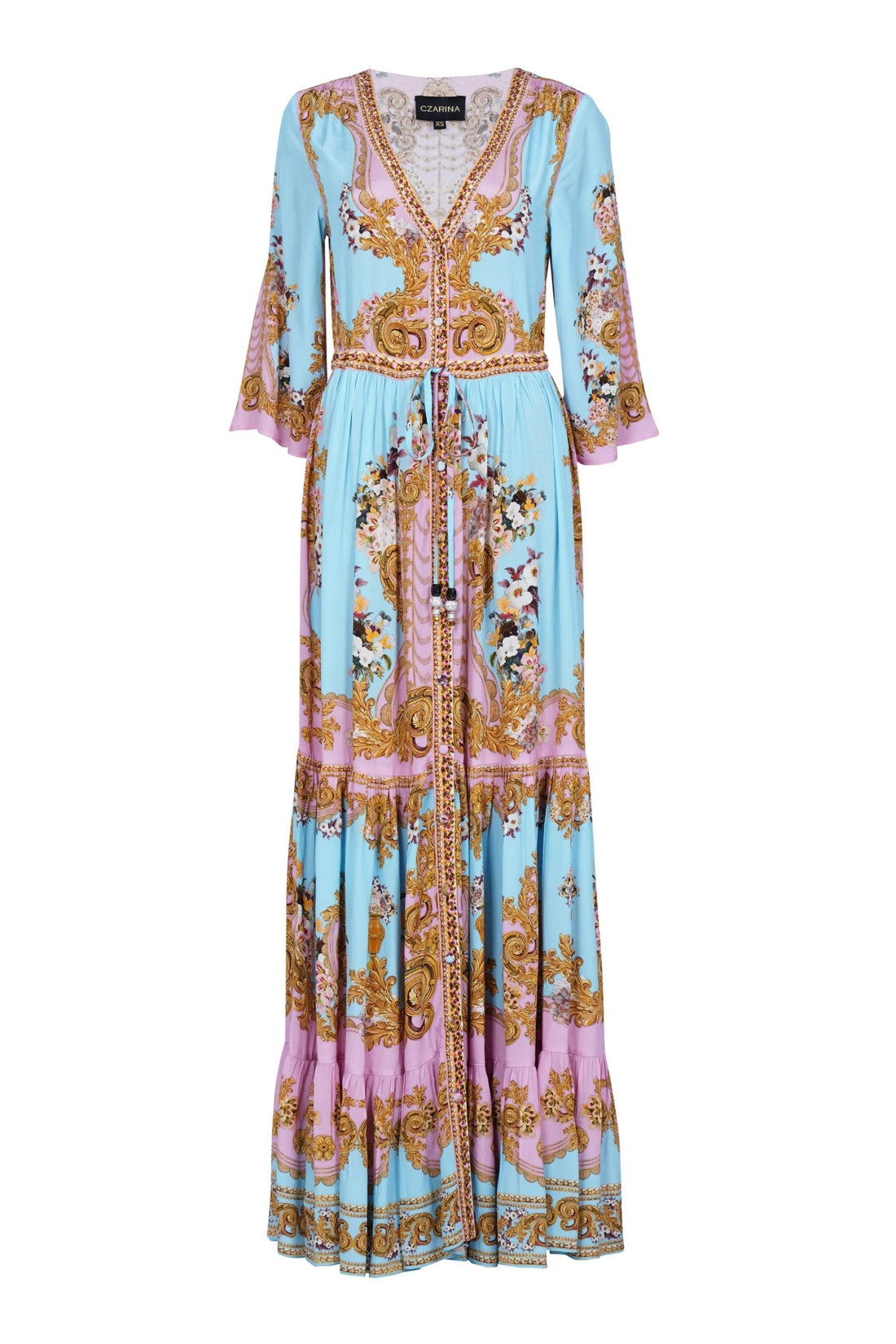 DUSK TILL DAWN WAIST DRAWSTRING DRESS - Czarina