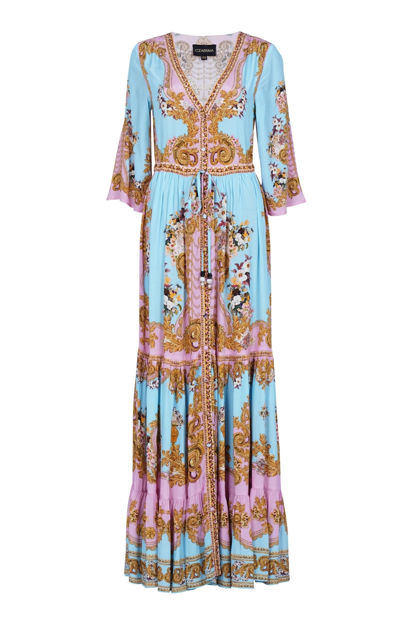 DUSK TILL DAWN WAIST DRAWSTRING DRESS - Czarina