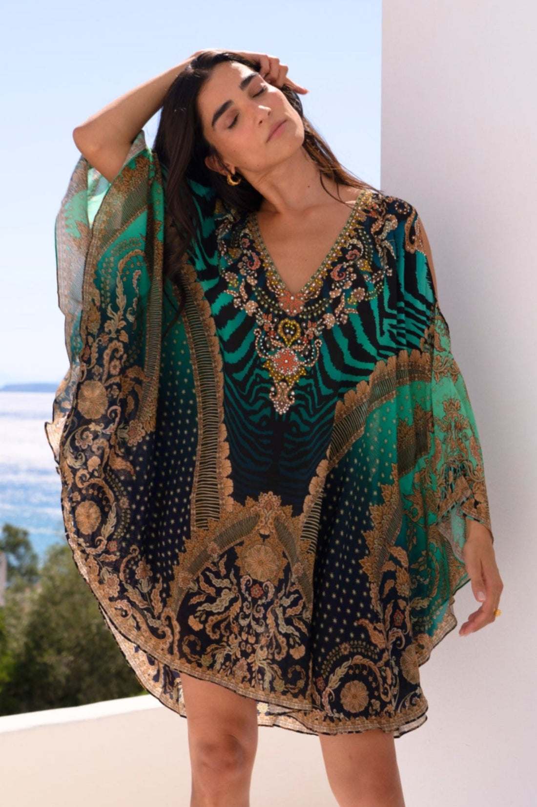 EMERALD EMPRESS KAFTAN DRESS - Czarina