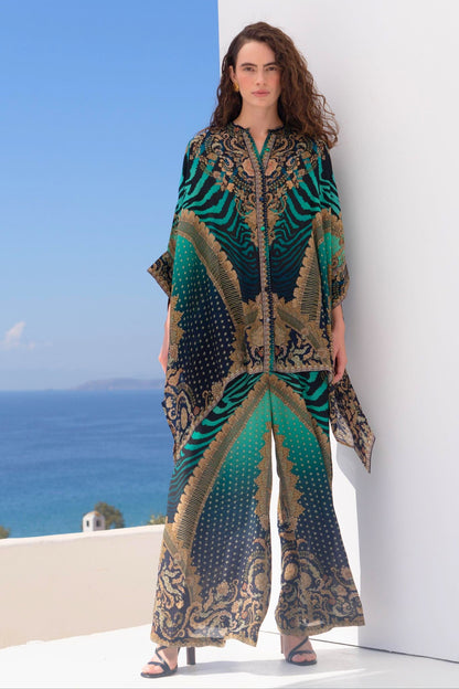 EMERALD EMPRESS KAFTAN TOP W SLEEVES - Czarina