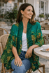 EMERALD LEOPARDESS SHORT CAPE - Czarina
