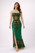 EMERALD LEOPARDESS SLIP DRESS - Czarina