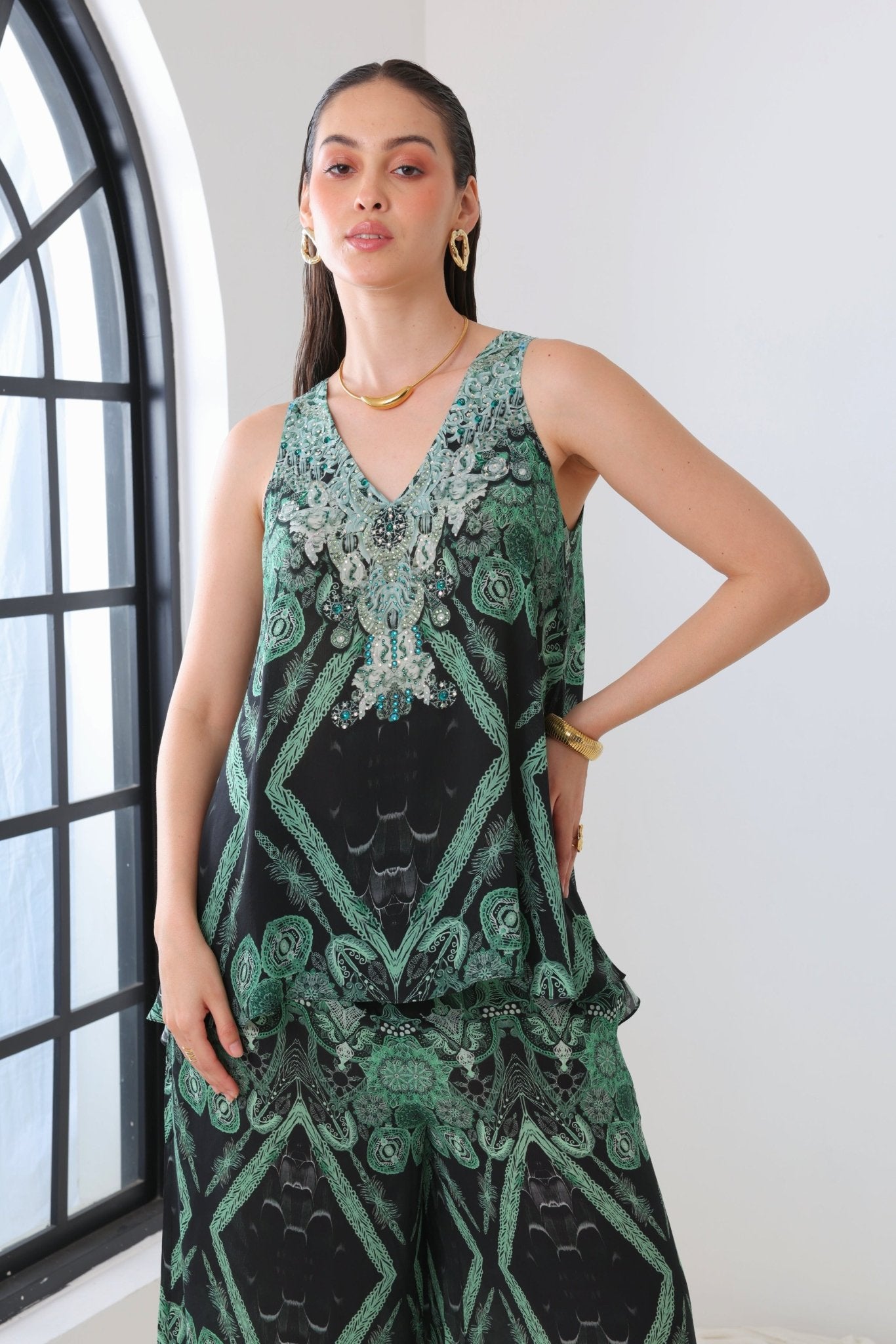 EMERALD OASIS TANK TOP - Czarina