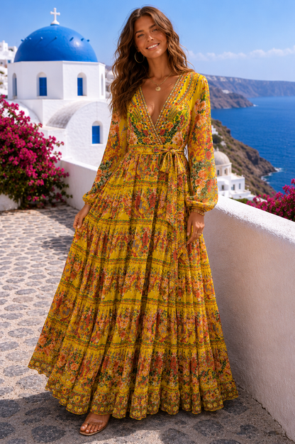 Endless Summer Shirred Maxi Dress - Czarina