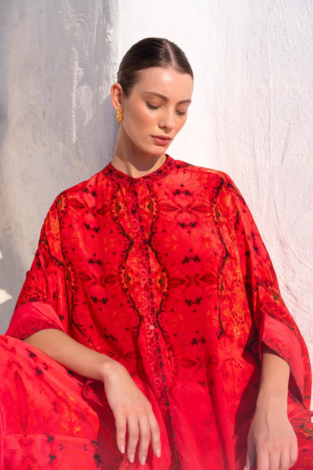 FEARLESS HER KAFTAN TOP W SLEEVES - Czarina