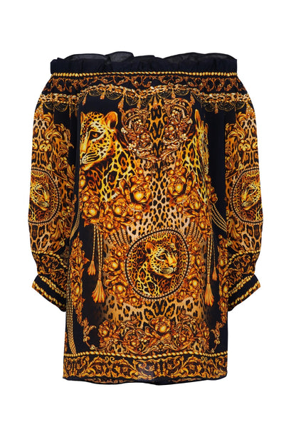 GOLDEN LADY OFF SHOULDER TOP - Czarina