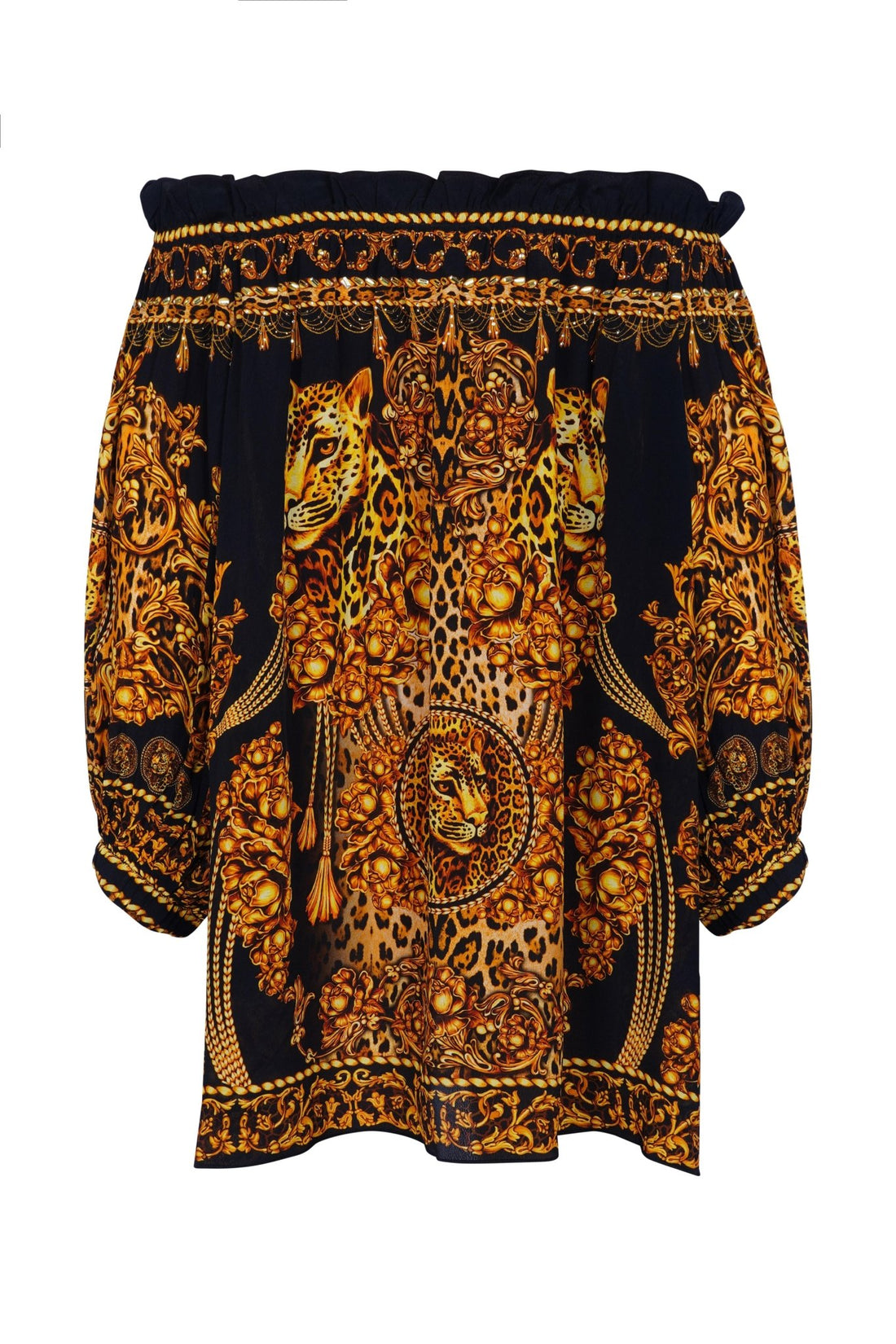 GOLDEN LADY OFF SHOULDER TOP - Czarina