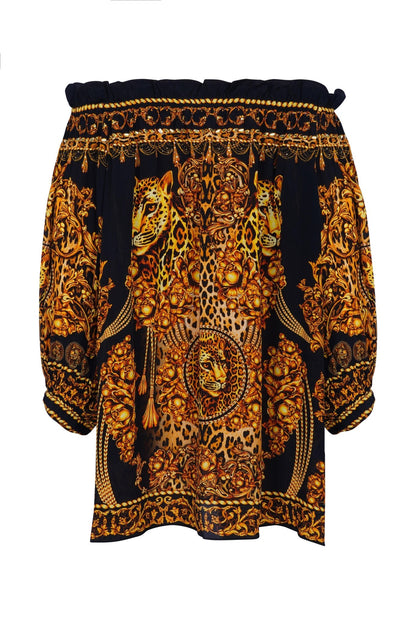 GOLDEN LADY OFF SHOULDER TOP - Czarina