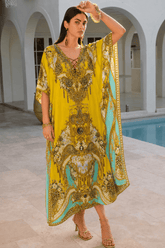 GOLDEN LEOPARD MEDIUM KAFTAN - Czarina