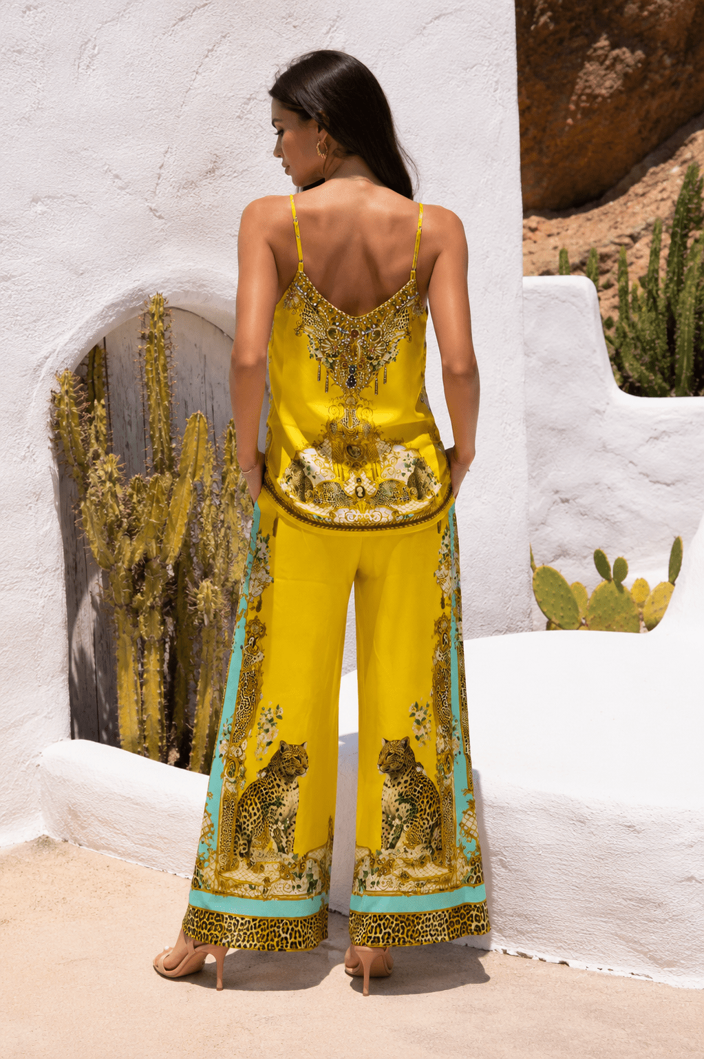 GOLDEN LEOPARD TROUSERS - Czarina