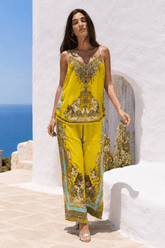 GOLDEN LEOPARD TROUSERS - Czarina