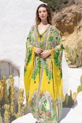 GOLDEN PALMS LONG CAPE - Czarina