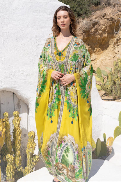 GOLDEN PALMS LONG CAPE - Czarina